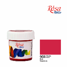 Фарба гуашева, Червона (906), 20 мл, ROSA Studio
