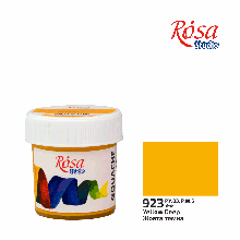 Фарба гуашева, Жовта темна (923), 20 мл, ROSA Studio