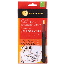 Набір для каліграфії, Deluxe Calligraphy (ручка, 6 пер, 4 картриджі, конвертер, пенал), Manuscript