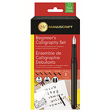 Набір для каліграфії, Beginner's Calligraphy Set (авторучка, 3 пера, конвертер), Manuscript
