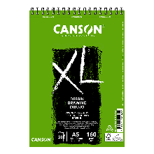 Альбом для малюнка XL, А5 (14,8*21 см), 160 г/м2, 30 л, білий колір, Canson