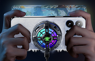 Магнітний кулер для телефону із затискачем та RGB підсвічуванням Plextone EX 2 Pro, фото 3