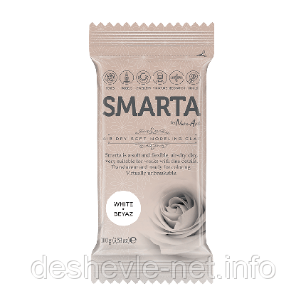 Пластика самозастигна, Біла Original, 100 г, Smarta, фото 1