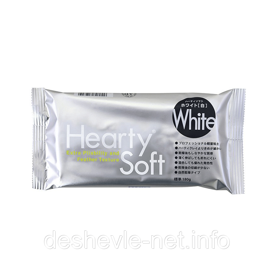 NEW Пластика самозастигальна Hearty Soft, Біла, 180 г, Padico