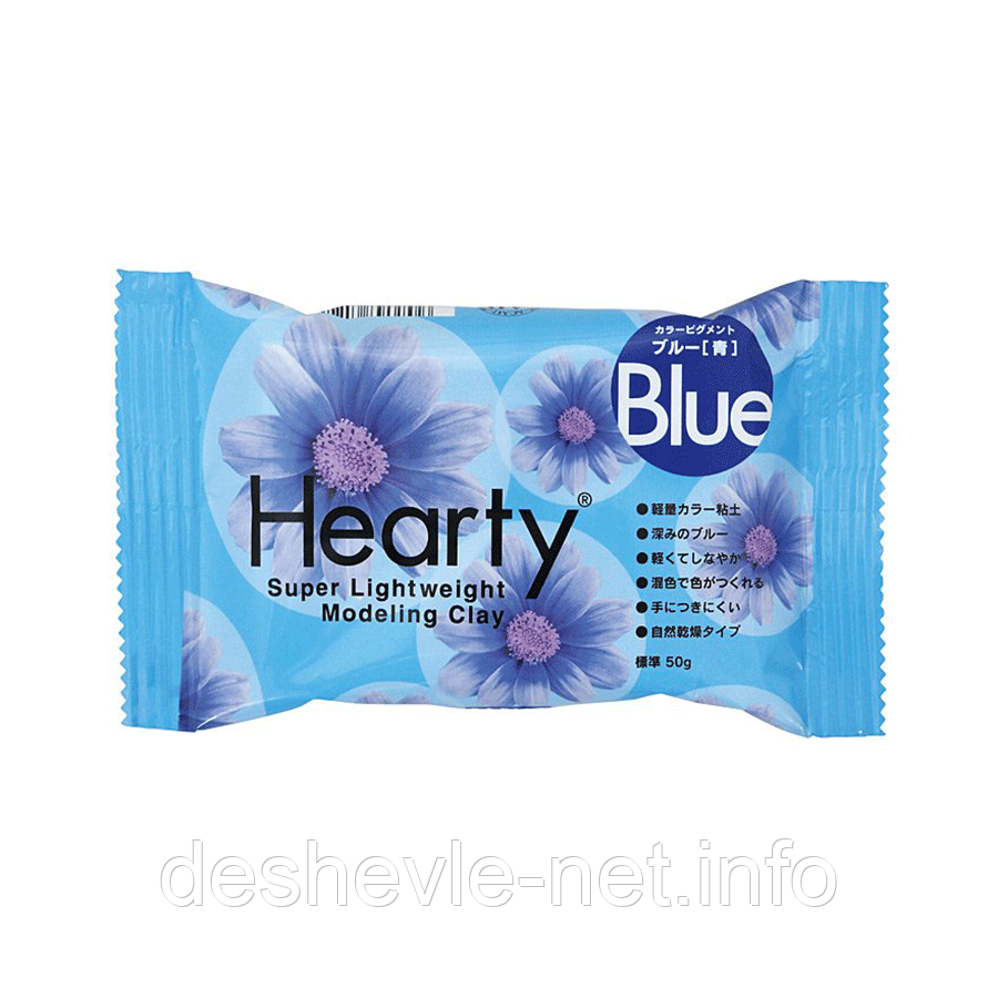 NEW Пластика самозастигальна Hearty, Блакитна, 50 г, Padico