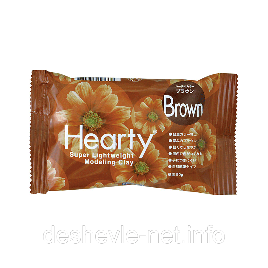 NEW Пластика самозастигальна Hearty, Коричнева, 50 г, Padico