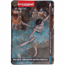 Набір олівців пастельних THYSSEN, Блакитні капці, Едгар Дега, 12 шт., метал, Bruynzeel