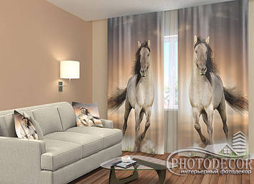 Фото Штори "Два коні" 2,5м*2,6м (2 полотна по 1,30м), тасьма
