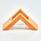 Підставка для серветок із дерева трикутник 160х80х70 мм, фото 2