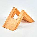 Підставка для серветок із дерева трикутник 160х80х70 мм, фото 3
