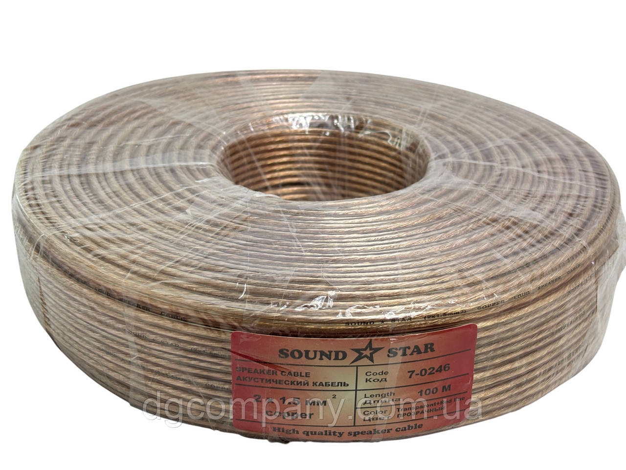 Кабель акустичний 2х1.5 Sound Star мідний, 100 м