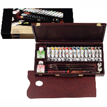Набір акрилових фарб Rembrandt PROFESSIONAL, 15туб фаб + пензля + допоміжні матеріали, карт.коробка, Royal