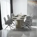 Набір із 2 крісел, обертання на 360° Daya, антрацит (набір із 2 штук), фото 3