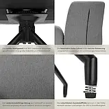 Набір із 2 крісел, обертання на 360° Daya, антрацит (набір із 2 штук), фото 7