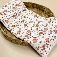 Пелюшка тепла "Ведмедик з кулькою" фланель (байка) велика 90х110 см, 1 шт