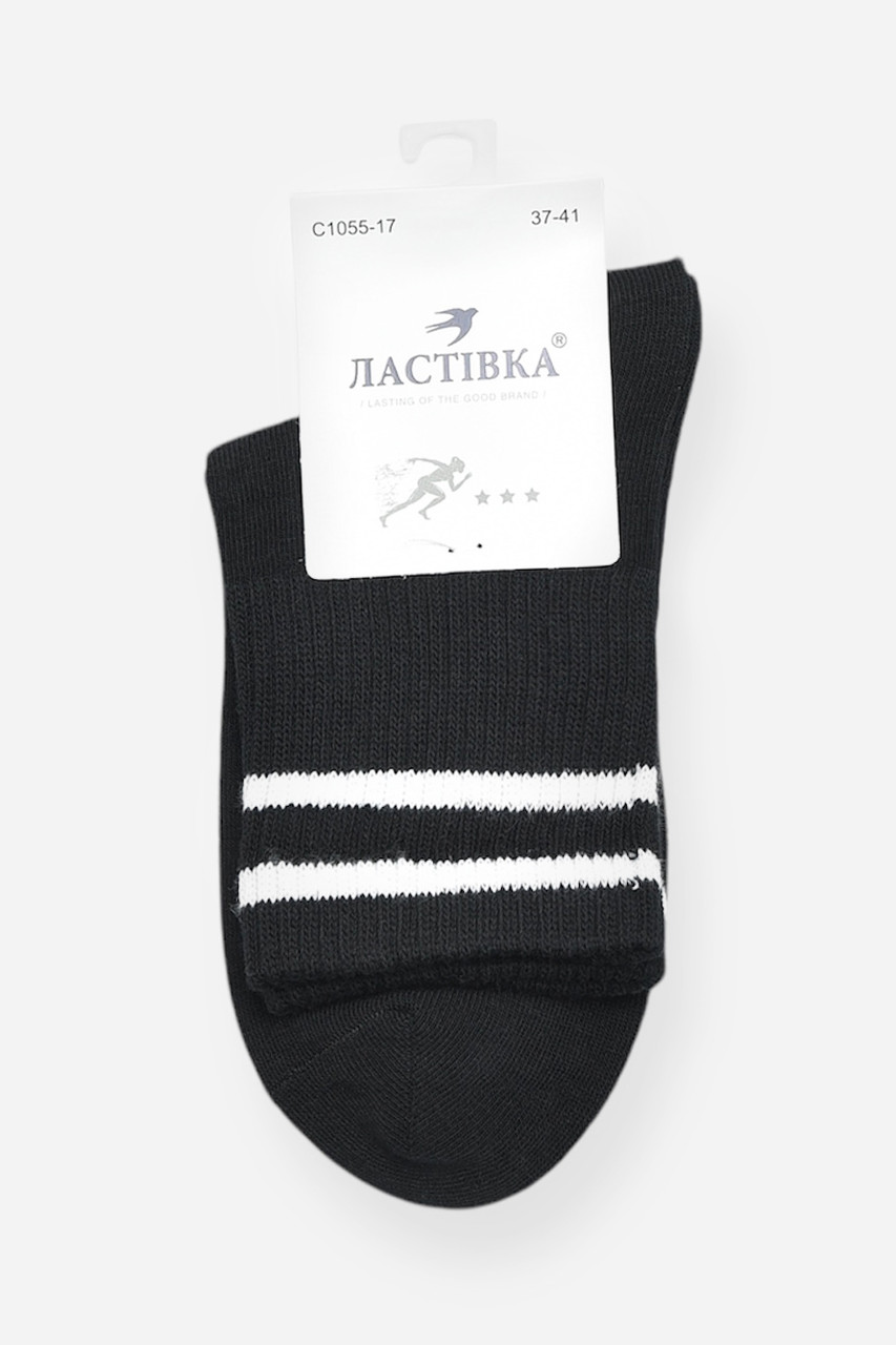 Шкарпетки жіночі демісезонні чорного кольору р.37-41 200740S, фото 1