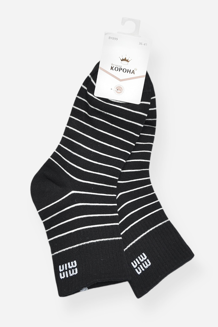 Шкарпетки жіночі демісезонні чорного кольору р.36-41 200742S, фото 1
