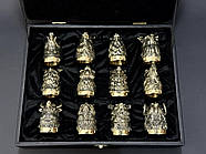 Набір бронзових стопок "Мисливські" (12 шт), фото 2