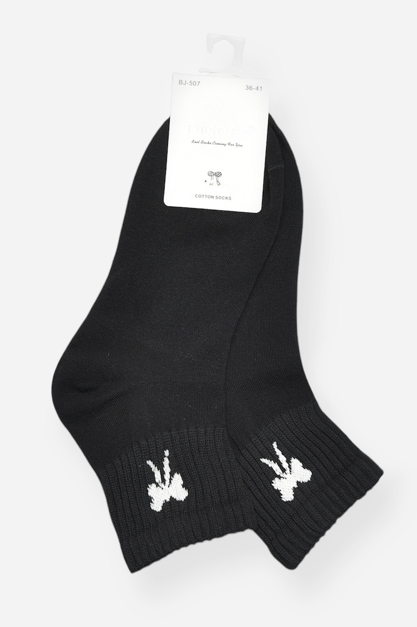 Шкарпетки жіночі демісезонні чорного кольору р.36-41 200781S, фото 1