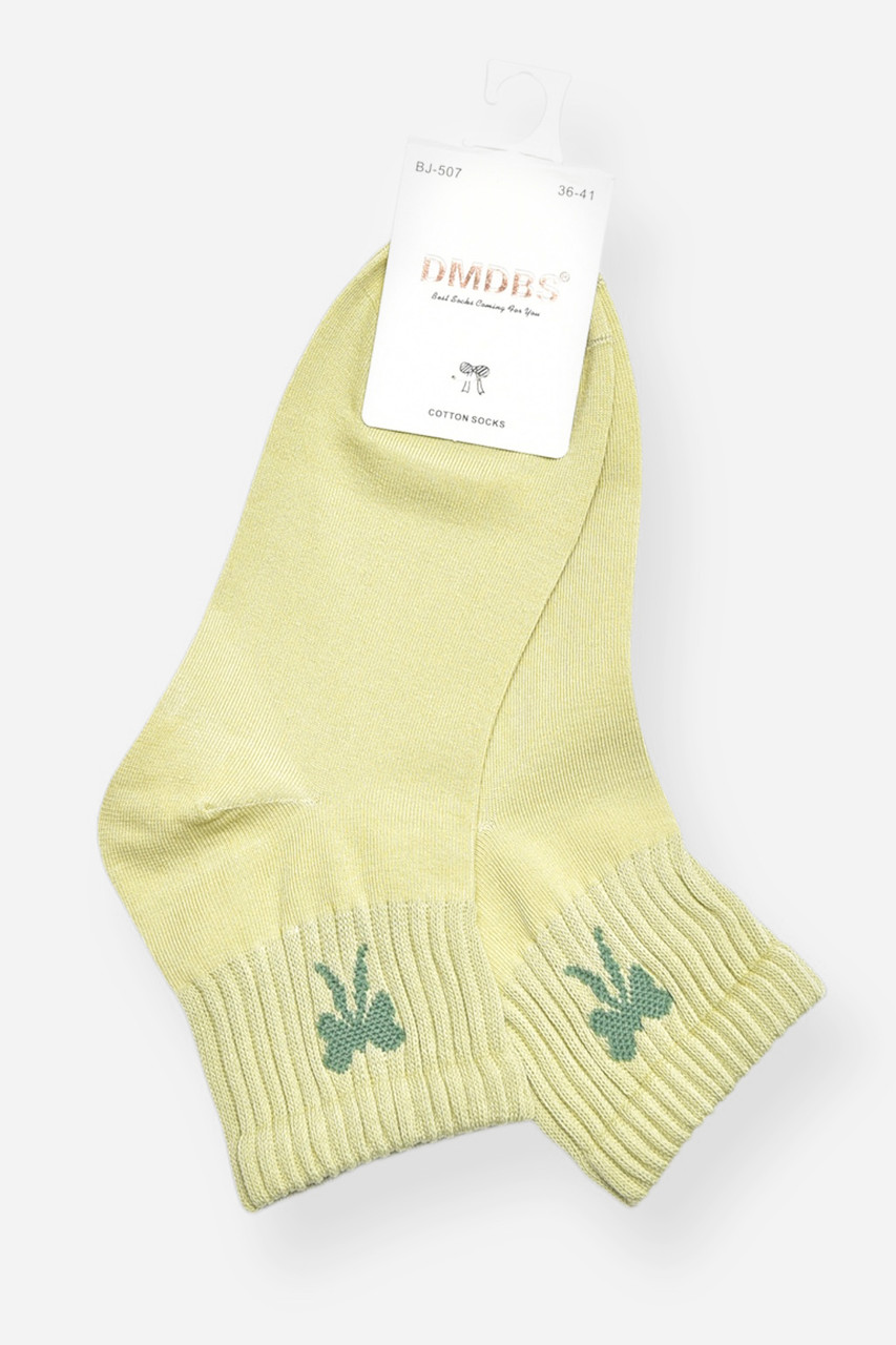 Шкарпетки жіночі демісезонні світло-зеленого кольору р.36-41 200783S, фото 1