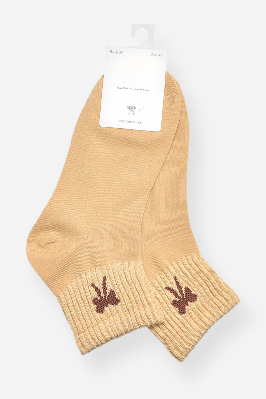 Шкарпетки жіночі демісезонні бежевого кольору р.36-41 200784S, фото 1