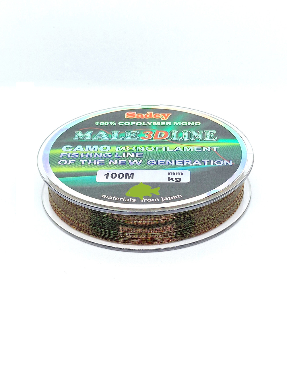 Волосінь 3D Sadey Male3DLine Camo 100м 0.16мм / 5.3кг (зелено-червона)