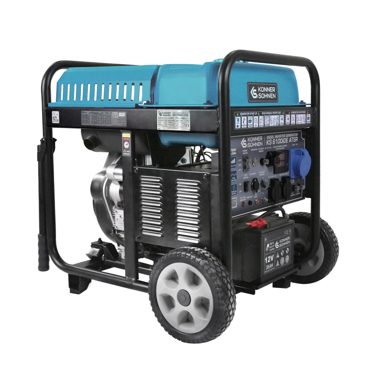 Дизельний інверторний генератор «Könner & Söhnen» KS 6100iDЕ ATSR, фото 1