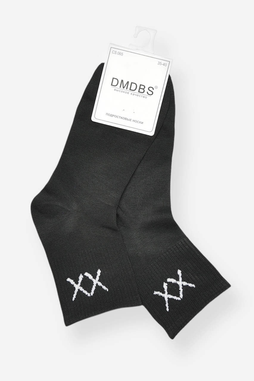 Шкарпетки підліток демісезонні чорного кольору р.35-40 200871S, фото 1