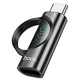 Переходник Hoco UA32 Type-C male to Type-C female display adapter Black, фото 2