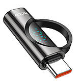 Переходник Hoco UA32 Type-C male to Type-C female display adapter Black, фото 3