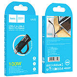 Переходник Hoco UA32 Type-C male to Type-C female display adapter Black, фото 6