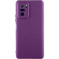 Чохол Silicone Cover Lakshmi Full Camera (AAA) для Xiaomi Redmi Note 10 / Note 10s / Poco M5s Сливовий / Purple