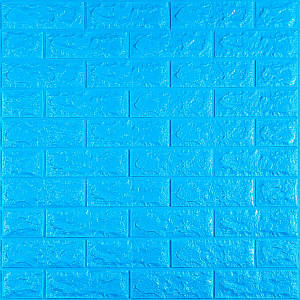 3D панель самоклеюча 700х770х7мм цегла Синій (003-7) SW-00000060