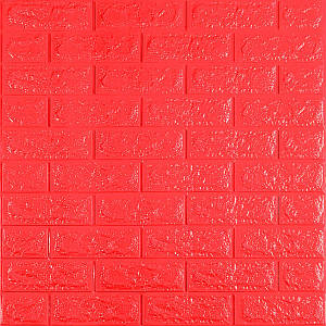 3D панель самоклеюча 700х770х7мм цегла Червона (008-7) SW-00000054