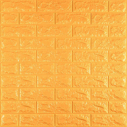 3D панель самоклеюча 700х770х7мм цегла Золотий (011-7) SW-00000052, фото 1