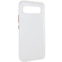 Чохол TPU+PC Clear 2.0 mm metal buttons для Google Pixel 6a Прозорий