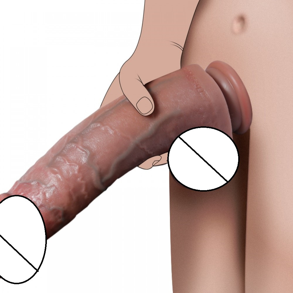 Фалоїмітатор на присоску ALFA Alejandro (Liquid Silicone), фото 1