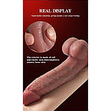 Фалоїмітатор на присоску ALFA Alejandro (Liquid Silicone), фото 4