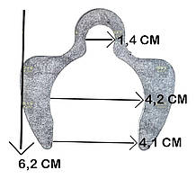 826/01048 Фіксатор пальця, стопор 50 мм JCB
