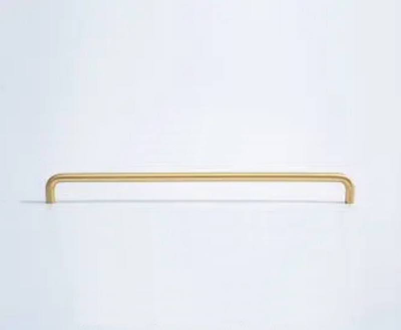 Ручка-скоба з латуні Brass Elegance модерн RT-LSW-310-330 GM матове золото 320 мм