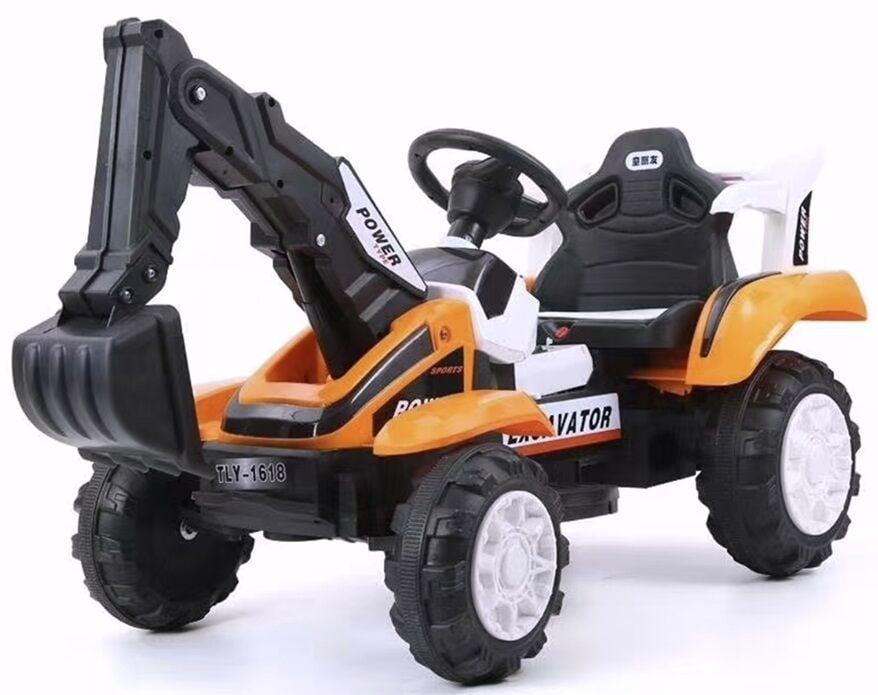 Трактор електричний, екскаватор на акумуляторі: двигун 25W, акумулятор 6V, фото 1