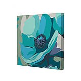 Картина за номерами Riviera Blanca, комплект з 3-х картин Блакитні маки 25х25 см (RB-1132), фото 2