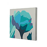 Картина за номерами Riviera Blanca, комплект з 3-х картин Блакитні маки 25х25 см (RB-1132), фото 3