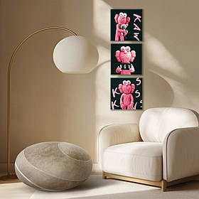 Картина за номерами Riviera Blanca, комплект з 3-х картин Fluffy 25х25 см (RB-1133)