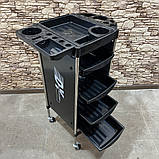 Візок перукарський, візок косметологічний 4 шухляди 2 полиці, фото 2