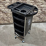 Візок перукарський, візок косметологічний 4 шухляди 2 полиці, фото 8