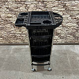 Візок перукарський, візок косметологічний 4 шухляди 2 полиці, фото 6