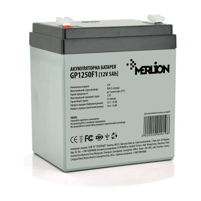 Акумулятор MERLION HR1221W, 12V 5Ah