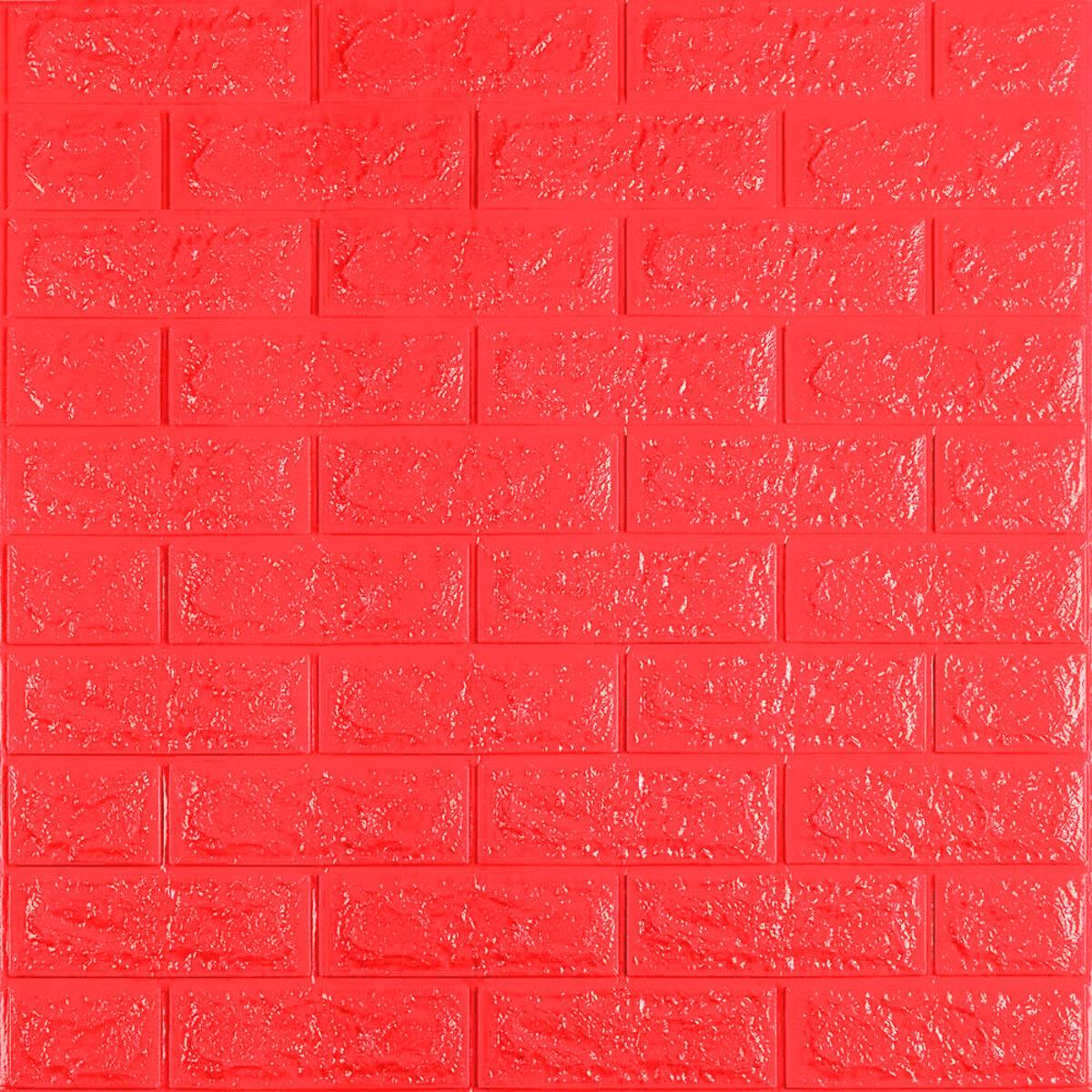 3D панель самоклеюча цегла Червону 700х770х7мм (008-7) SW-00000054, фото 1