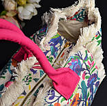 Літня сумка-шоппер “Stay Wild” (Малиново-фіолетова) 1021, фото 2